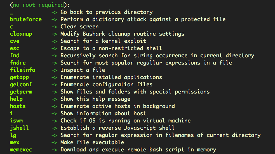 A screenshot image of advanced targeted attacks on shell commands