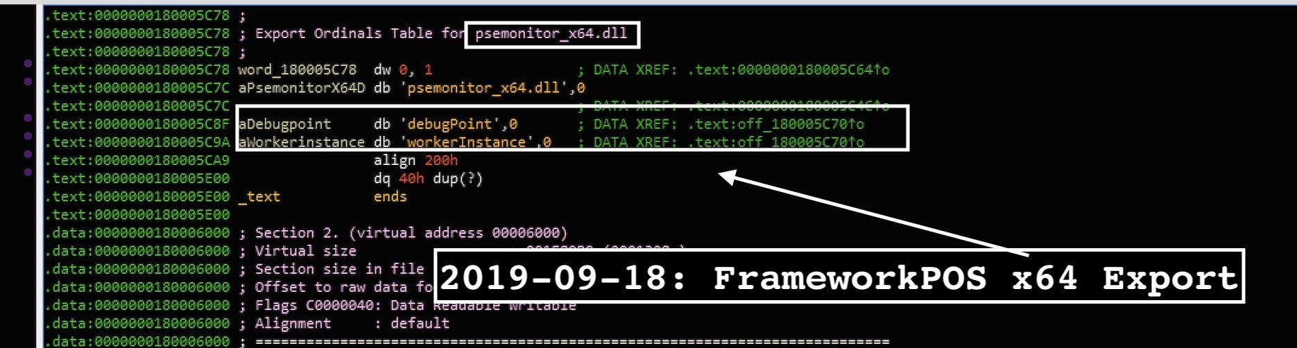 FIN6 FrameworkPSS malware