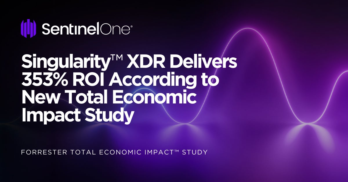 Sentinelone Singularity Xdr Delivers 353% Roi According To New Total 