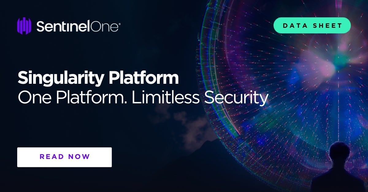 Singularity Platform: One Platform. Limitless Security - SentinelOne