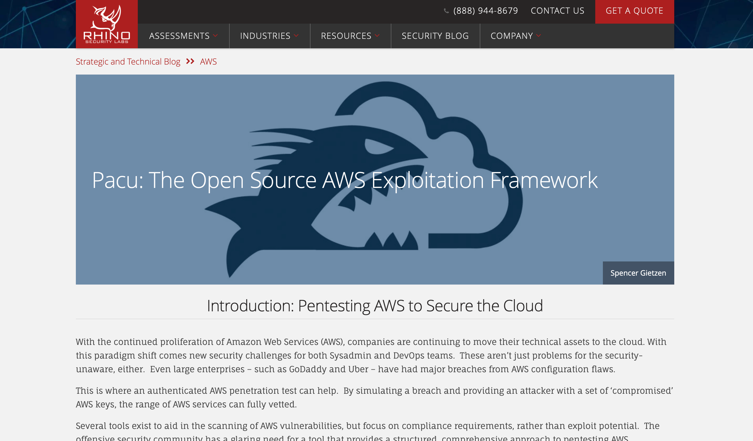 Cloud Penetration Testing Tools - Pacu Logo | SentinelOne