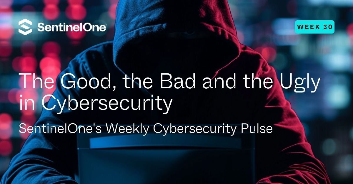 The Good, the Bad and the Ugly in Cybersecurity – Week 30