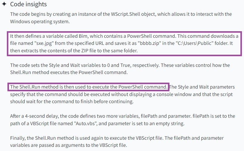 Code Insight analysis of 297641663