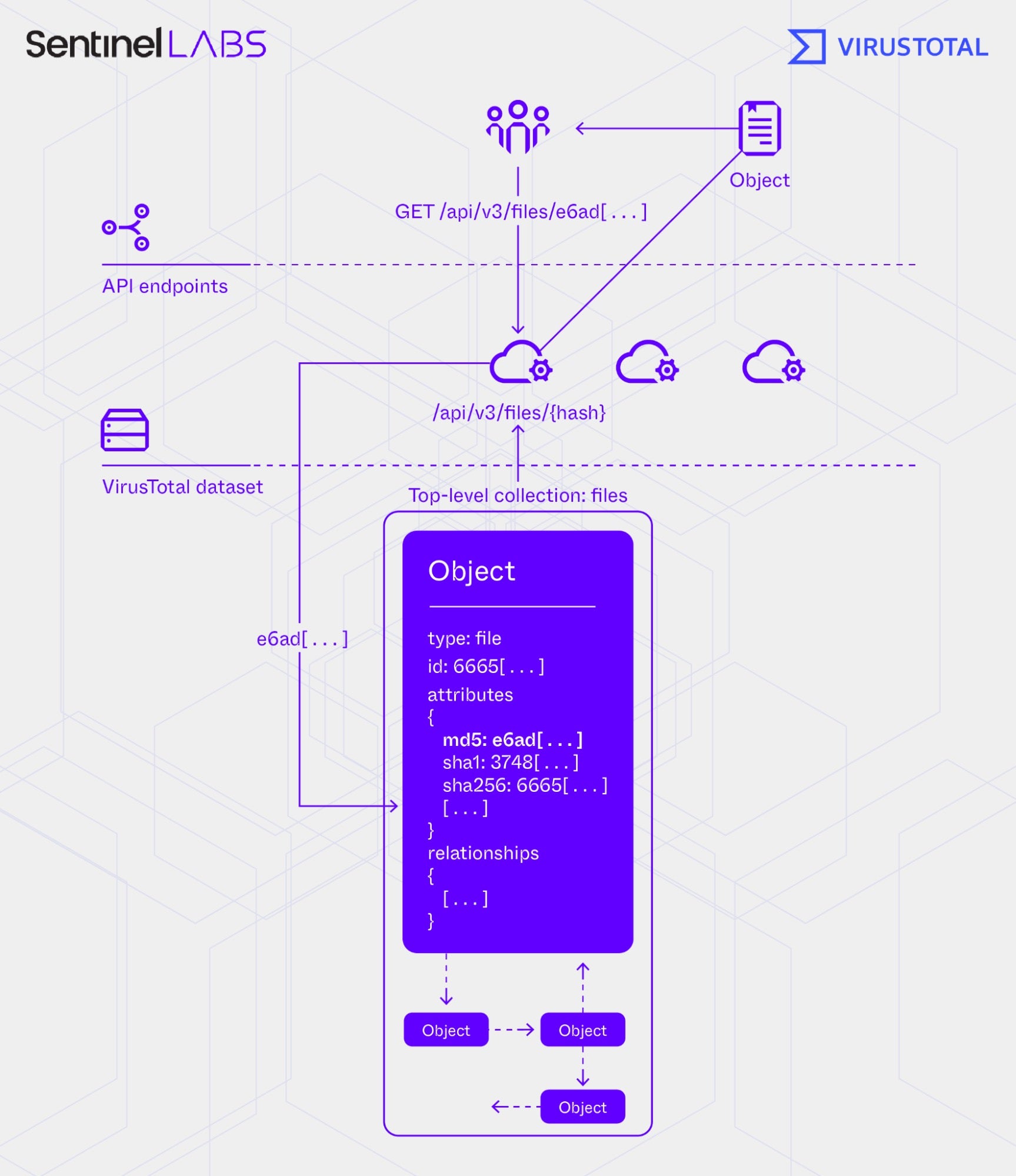 Querying using the /api/v3/files/{hash} API endpoint