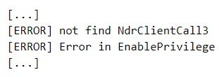 Error messages in mim221