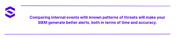 SIEM Deployment - Comparing internal events with known patterns of threats | SentinelOne