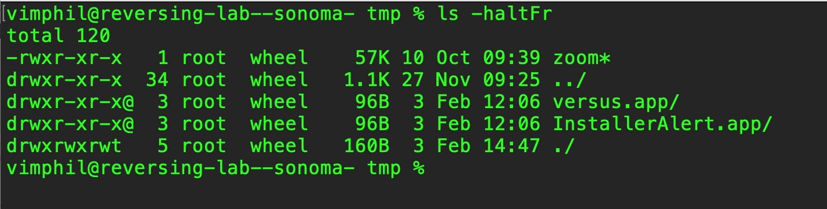 FlexibleFerret components dropped in the hosts /var/tmp folder